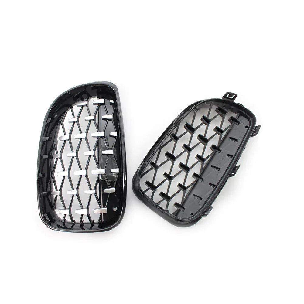 Diamond Front Kidney Grill for BMW 1 Series E81 E82 E87 E88 (2004-2013)