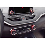 A/C Audio Switch Knob Ring Covers for Nissan Teana Altima (2019-2020) 4x Durable