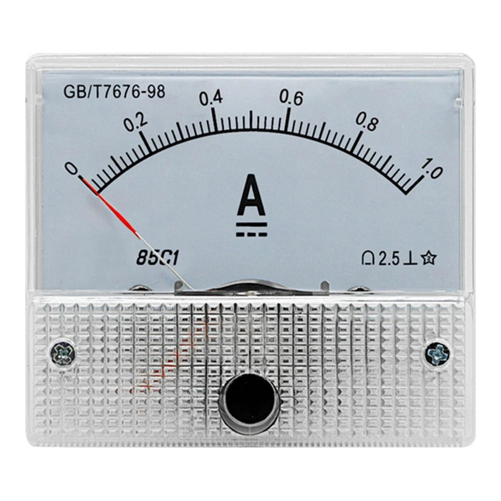 DC Ammeter 1A Analog Panel Meter for Current Measurement (85C1)