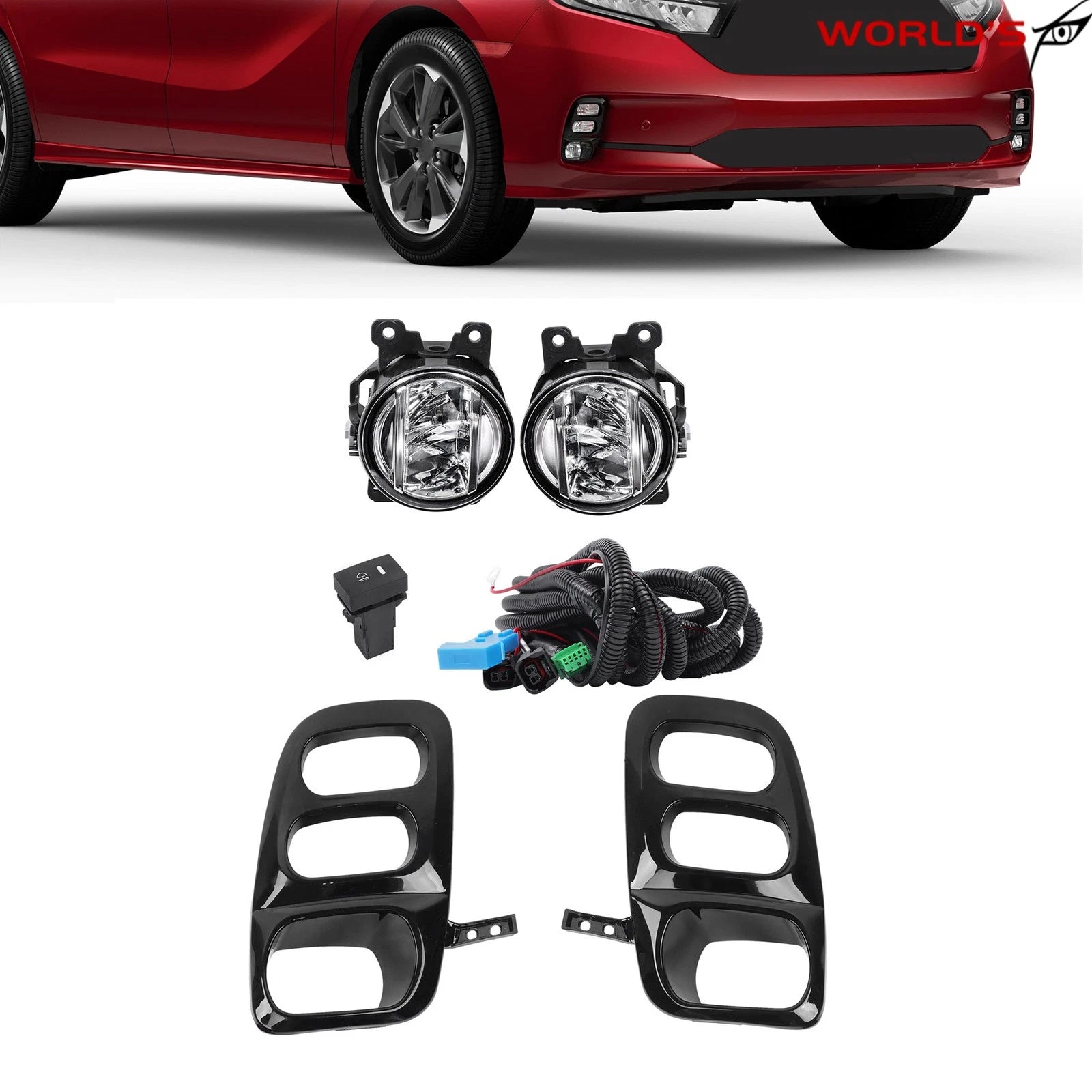 Front LED Fog Lights for Honda Odyssey (2021–2023)