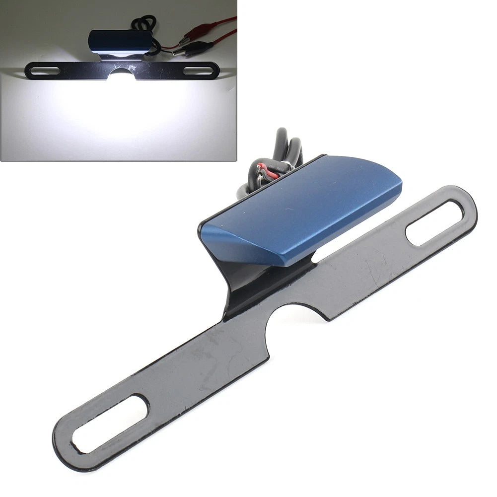 License Plate Mount Holder Bracket w/ LED for Motorcycle (Fit All Years)