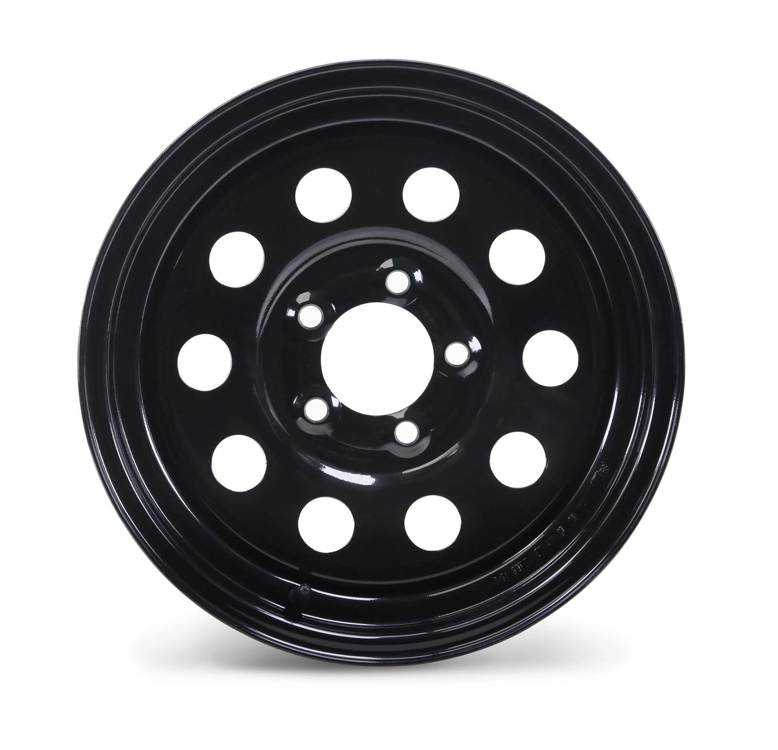 Libra 13 x 4.5 Trailer Wheel 5 Lug 4.5" Bolt Pattern Black Mod (17018)