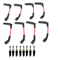 Set of 8 ACDelco .040" Spark Plugs & Ignition Wire Set for Chevy GMC Saab