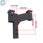 Dual Hitch Extender for Trailer 2" Receiver (10000 lbs, 2" & 10" Rise/Drop)