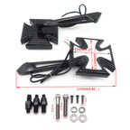 4X LED Turn Signal Integrated Mirror for Harley Electra Sportster