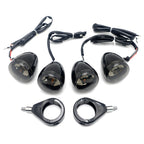 Smoke Lens Turn Signals Kit for Harley Davidson Bullet (41mm)