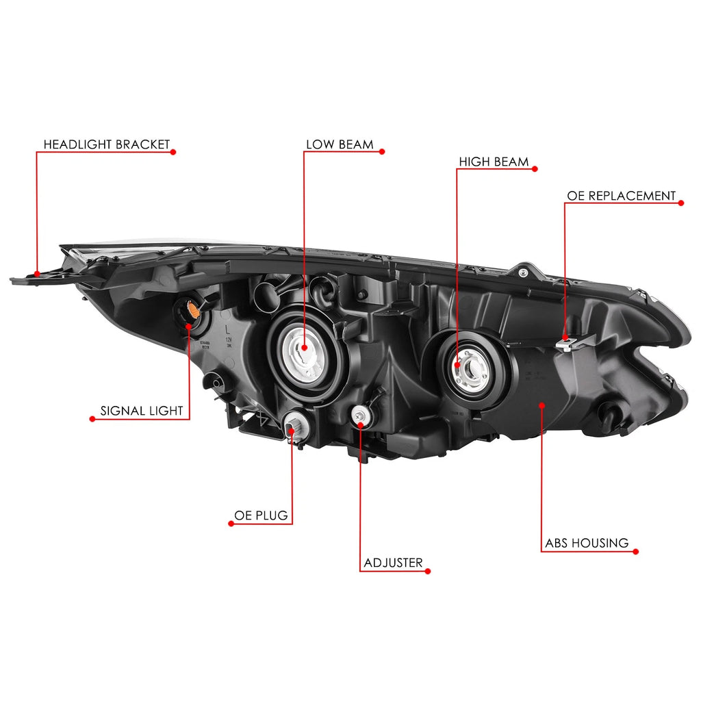 LED Headlight Lamp for Honda CR-V (2015–2016) Left Side Chrome Housing