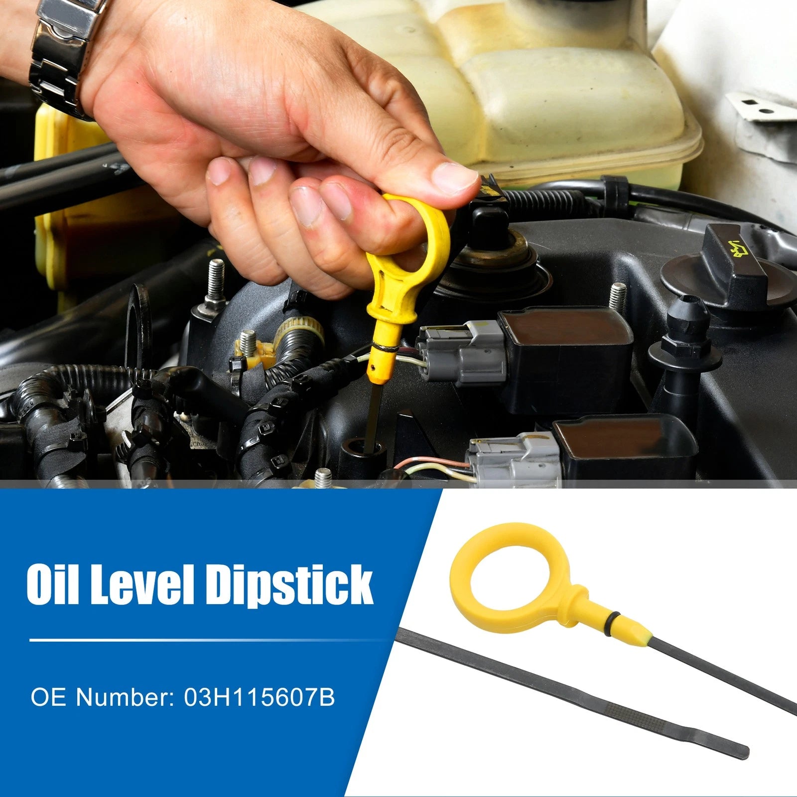Engine Oil Dipstick for Audi Q7 3.6L V6 A/T (2007–2015) No. 03H115607B