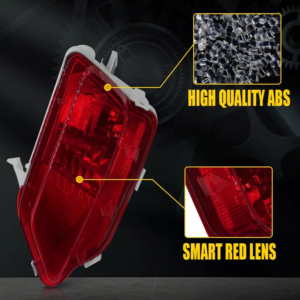 Set of 2 Rear Bumper Light Reflectors for Toyota RAV4 (2013–2014)