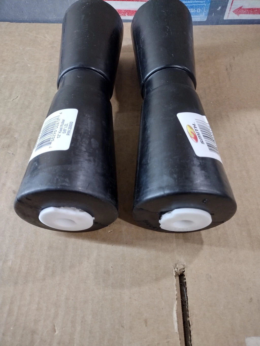 2X Deep V Rubber Keel Roller for CE Smith Boat Trailer (12")