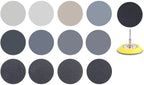180Pcs 3 Inch Sanding Disc Sandpaper Set with Backing Pad & Buffering Pad