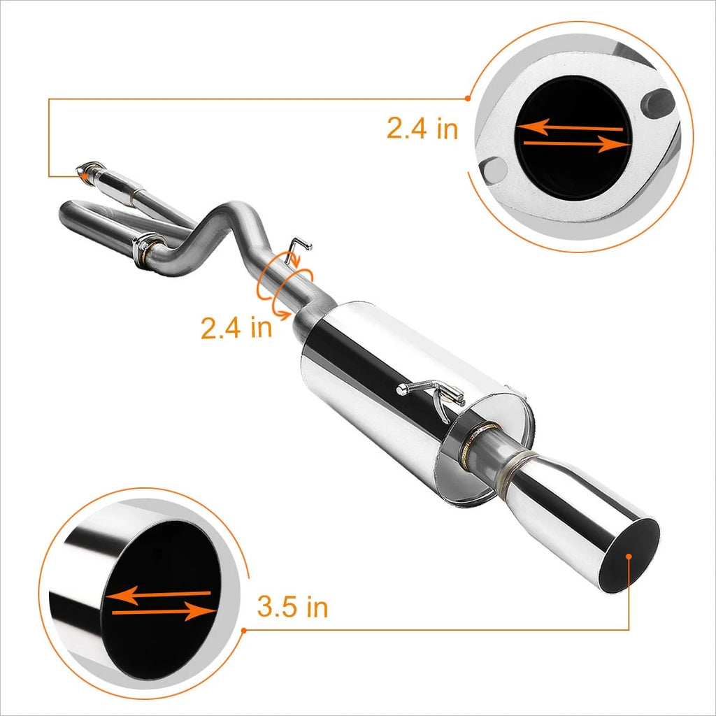 Catback Exhaust Muffler for Chevy Cobalt/Pontiac G5 2.2L (2005–2010)