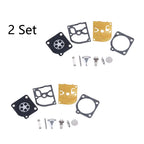 Set of 2 Carburetor Repair Kits for Jonsered 2041 2045 2050 (Zama RB-45)