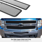 Stainless Black Mesh Grille Insert for Chevy Silverado 2500/3500 (2007-2010)