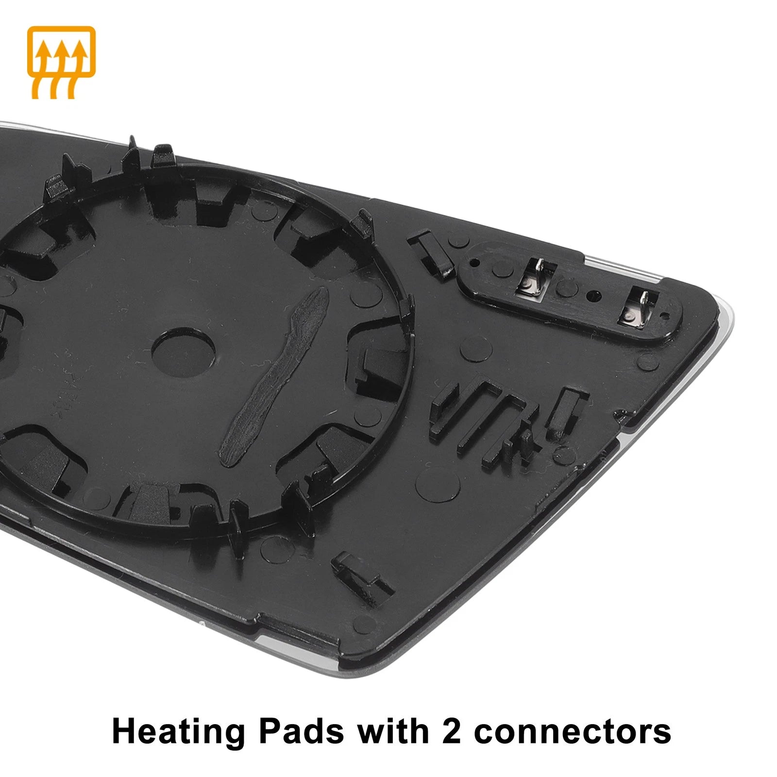 Right Side Heated Mirror Glass for Audi A4 (2000–2008)