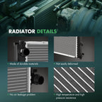 Radiator for BMW 528i 1999-2000, 540i 1999-2003, 525i 2001-2005