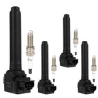 Set of 4 Ignition Coils & Spark Plugs for Mitsubishi Outlander (2014–2019)