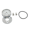 Front Fork Lock Clock Cover Chrome & White for Harley Road King (1994-2024)
