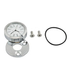 Front Fork Lock Clock Cover Chrome & White for Harley Road King (1994-2024)
