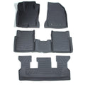 Set of 3 Row Floor Mats for Jeep Commander (2022–2026) TPE Rubber All Weather