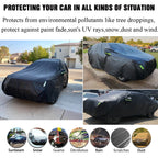 Waterproof Full Car Cover for Universal Fit (M-XXL) - UV, Dust, Rain Resistant