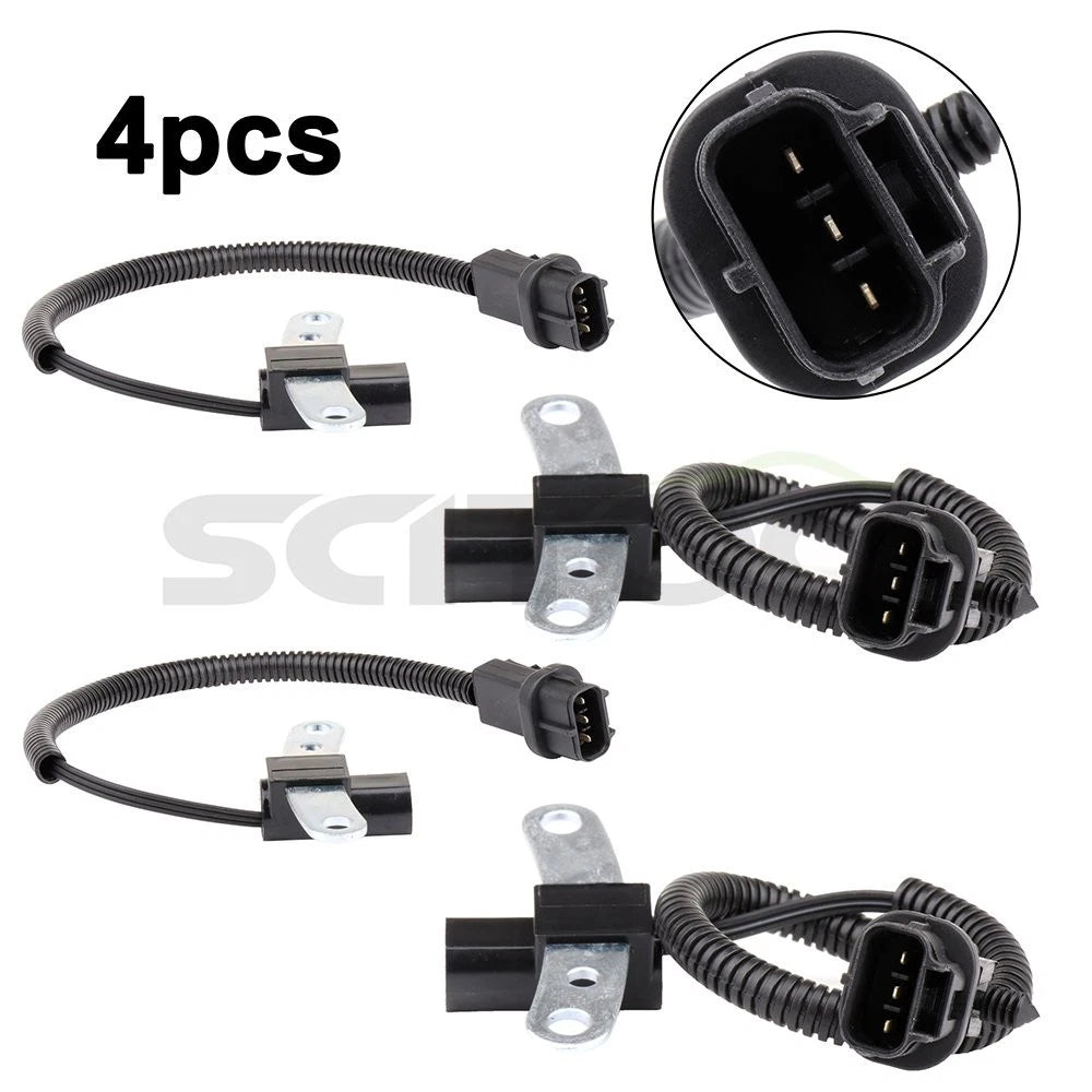 Set of 4 Crankshaft Position Sensors for Jeep Cherokee (56027866AC, PC308)