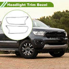 Pair Headlight Trim Bezel for Ford Ranger (2015–2021)