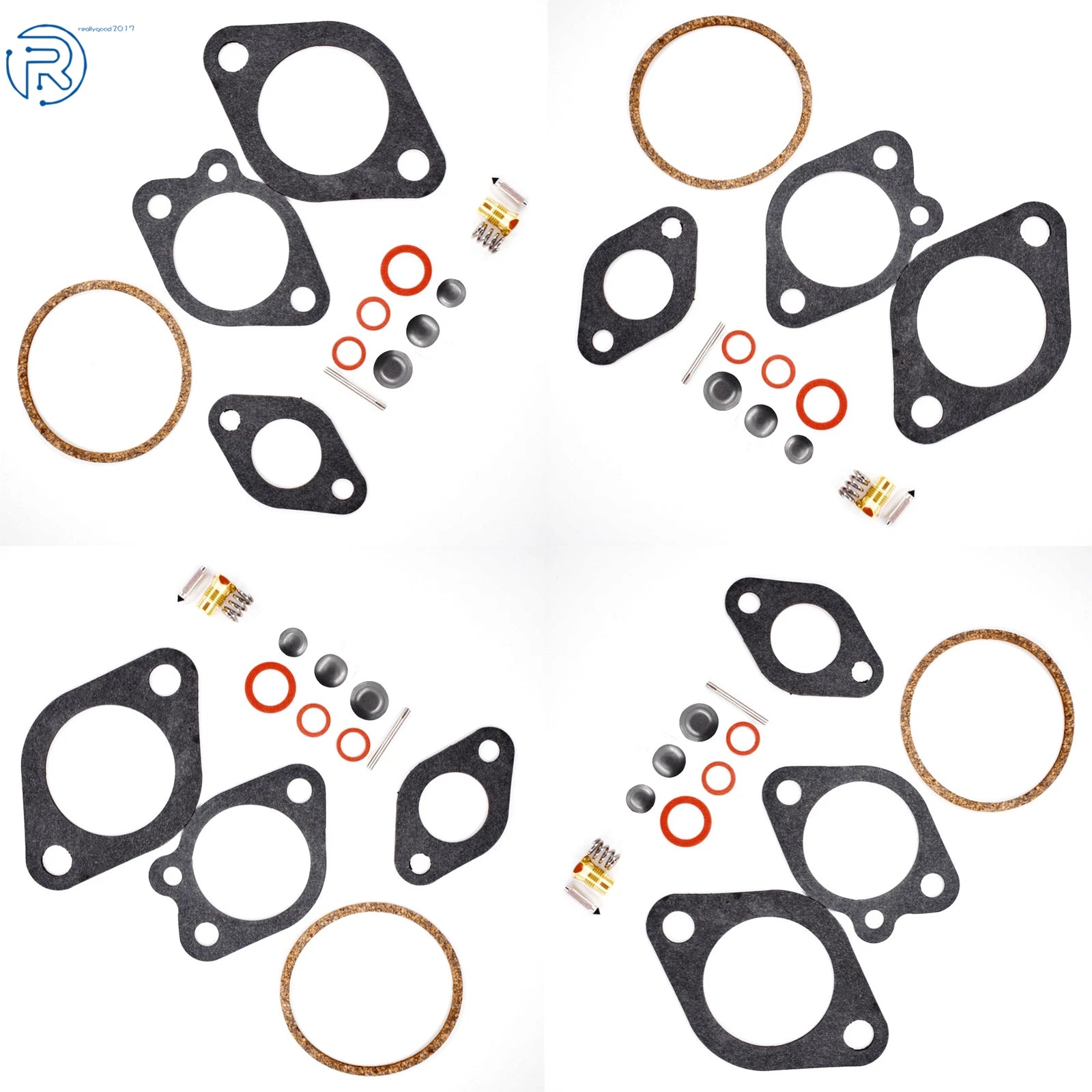 4Pcs Carb Rebuild Set for Chrysler Force Outboard (70-105HP)