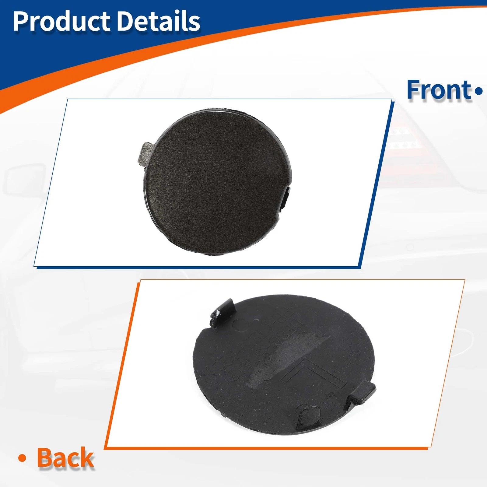 Tow Hook Cover for Mazda (No.D10J50A12A) (Titanium Brown Pearl)