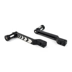 Black Heel & Toe Shift Lever & Shifter Pegs for Harley FLHT FLTR