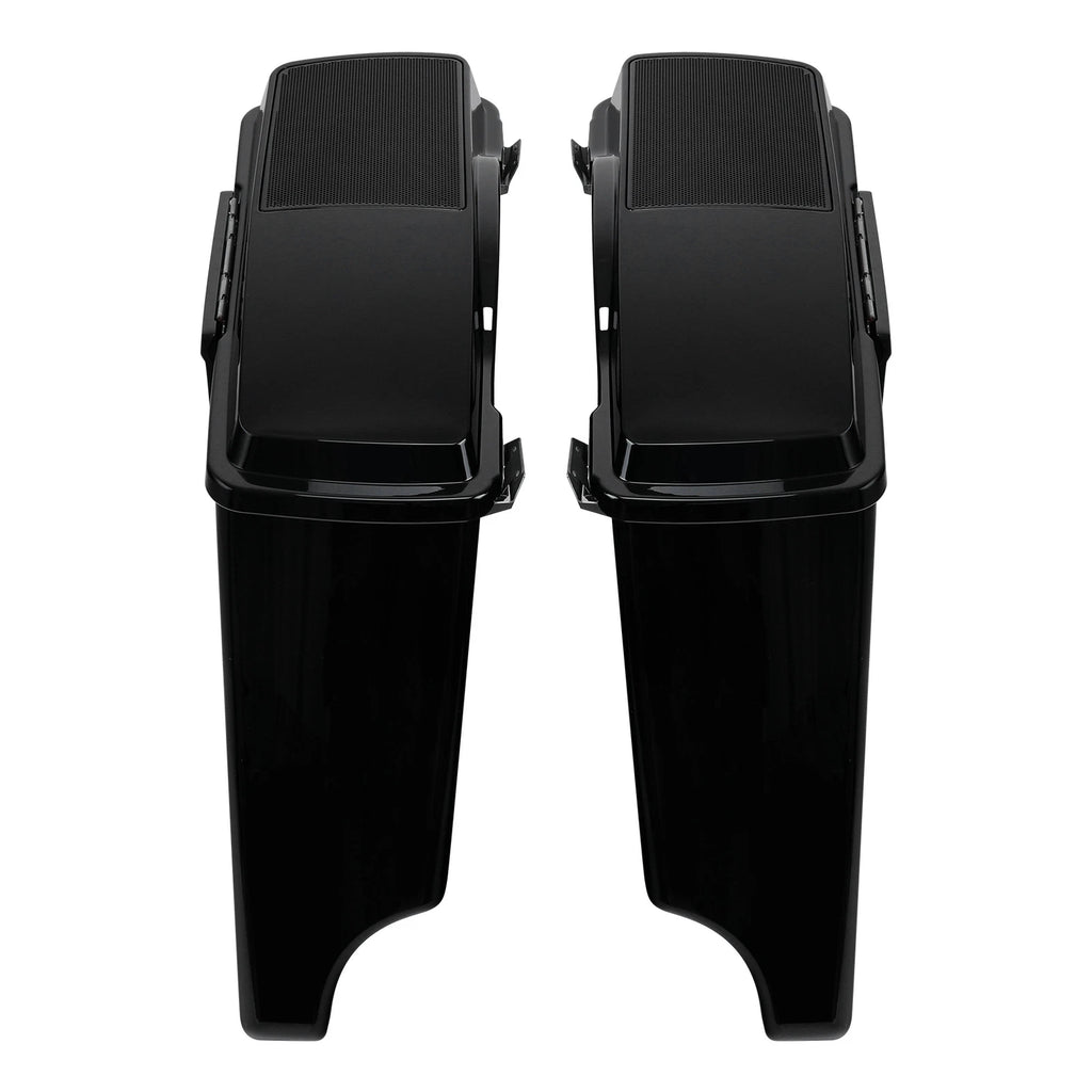 5" Extended Saddlebag Speaker Lids & Bracket for Harley FLST (1984–2017)