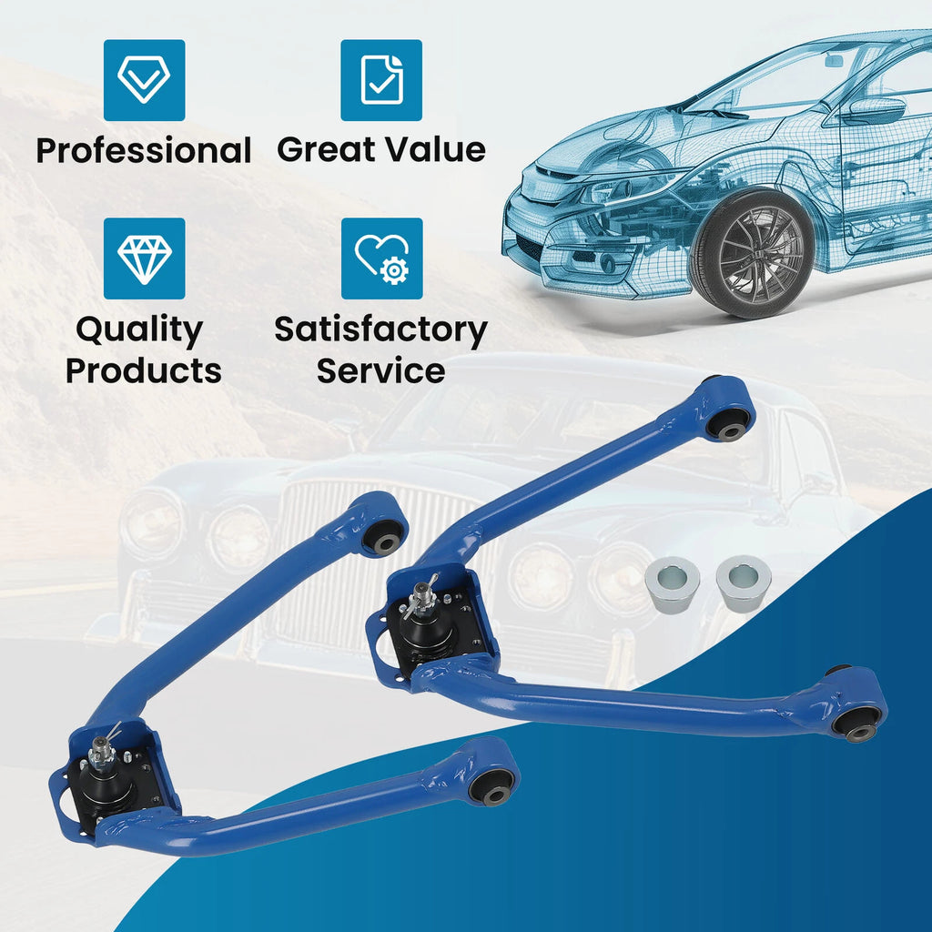 Pair Adjustable Front Upper Camber Arms for Infiniti G35 Sedan (2003–2006)