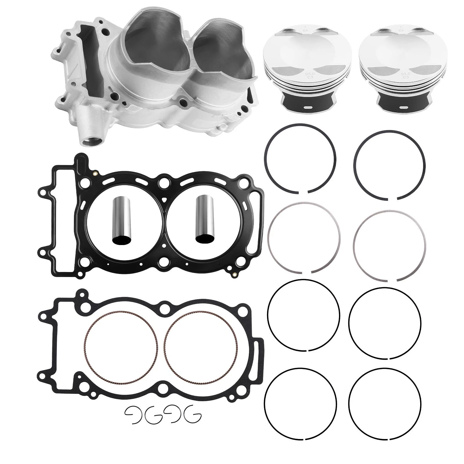 Piston Ring Kit for Polaris RZR XP 900 EPS (2011–2014)