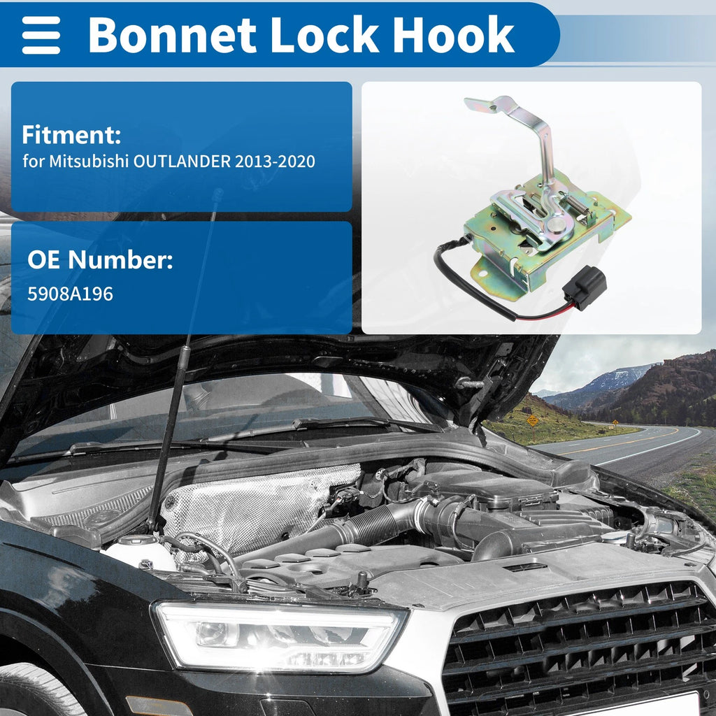 Hood Latch Assembly for Mitsubishi Outlander (2013–2020) No. 5908A196