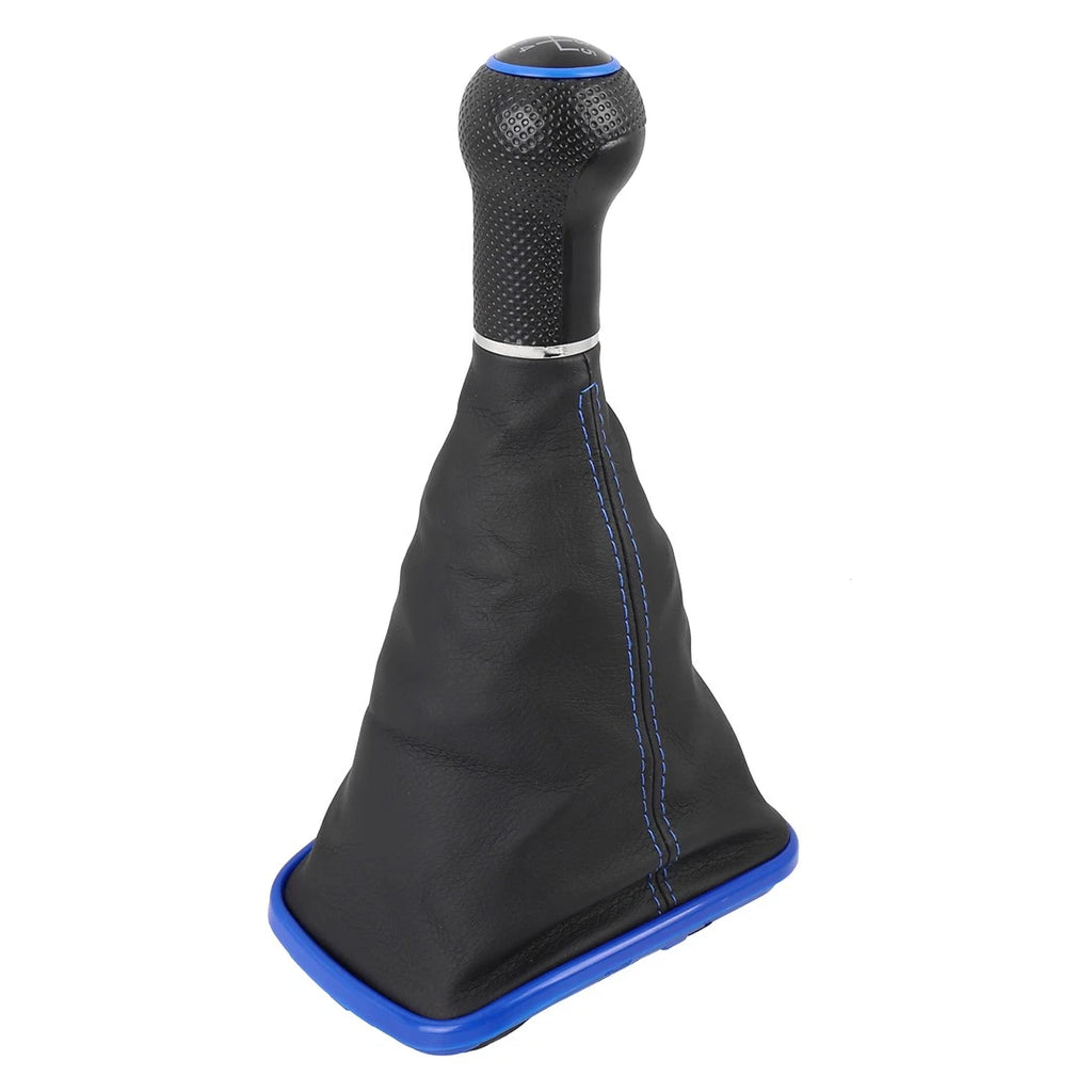 5 Speed Gear Shift Knob Gaiter Boot Cover Blue for Volkswagen Golf Mk4 (1997–2006)