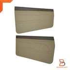 Brown Interior Door Panel Pair + Clips for Toyota Pickup LN55 LN56 LN65 (83-88)