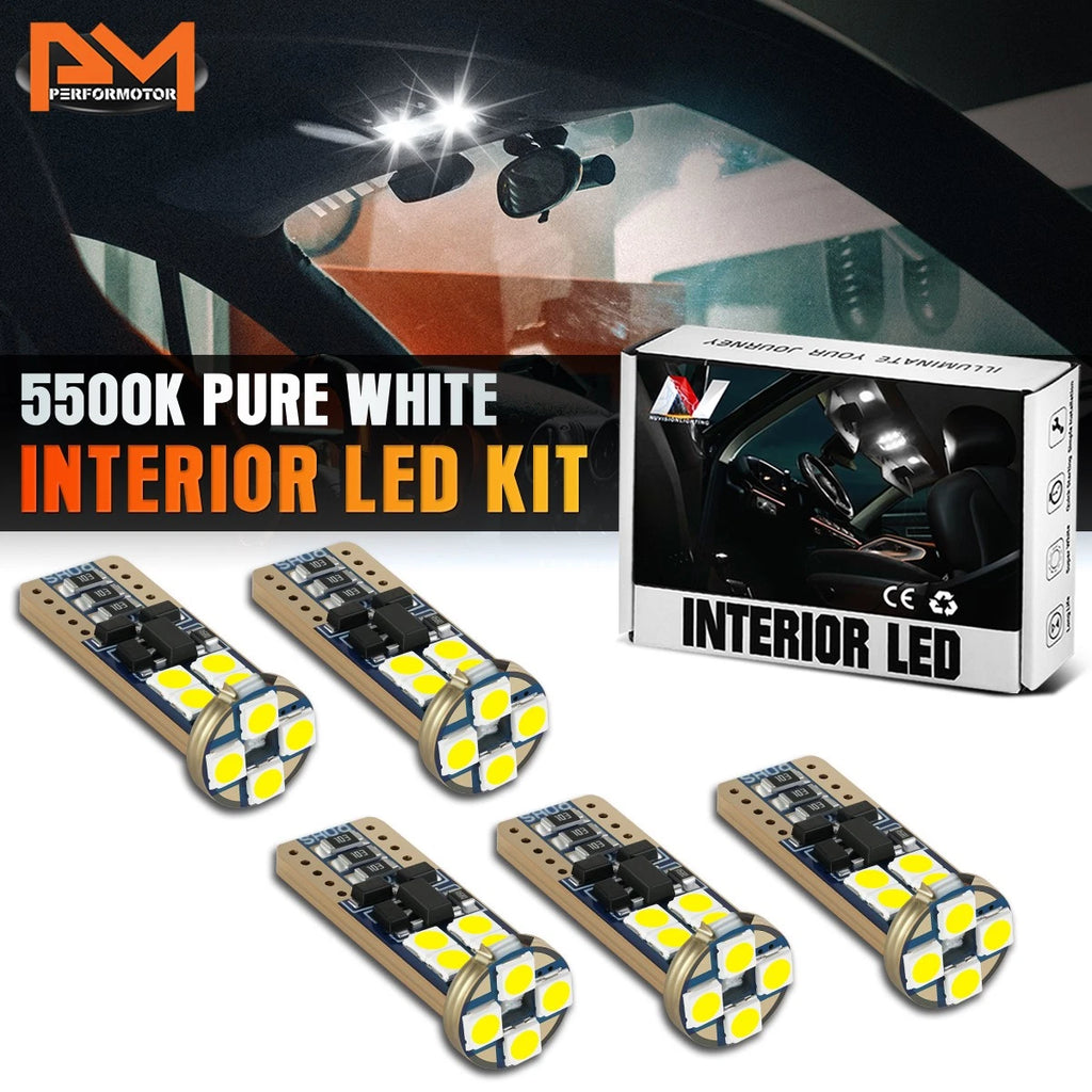 5 Pcs LED Dome Cargo Map Light Bulbs for Honda CR-V (2017–2022)