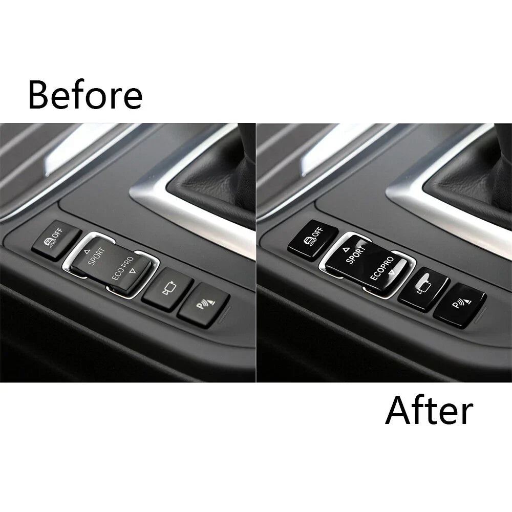 4Pcs Gear Shift Button Covers for BMW 1 2 3 4 Series (F20-F23)