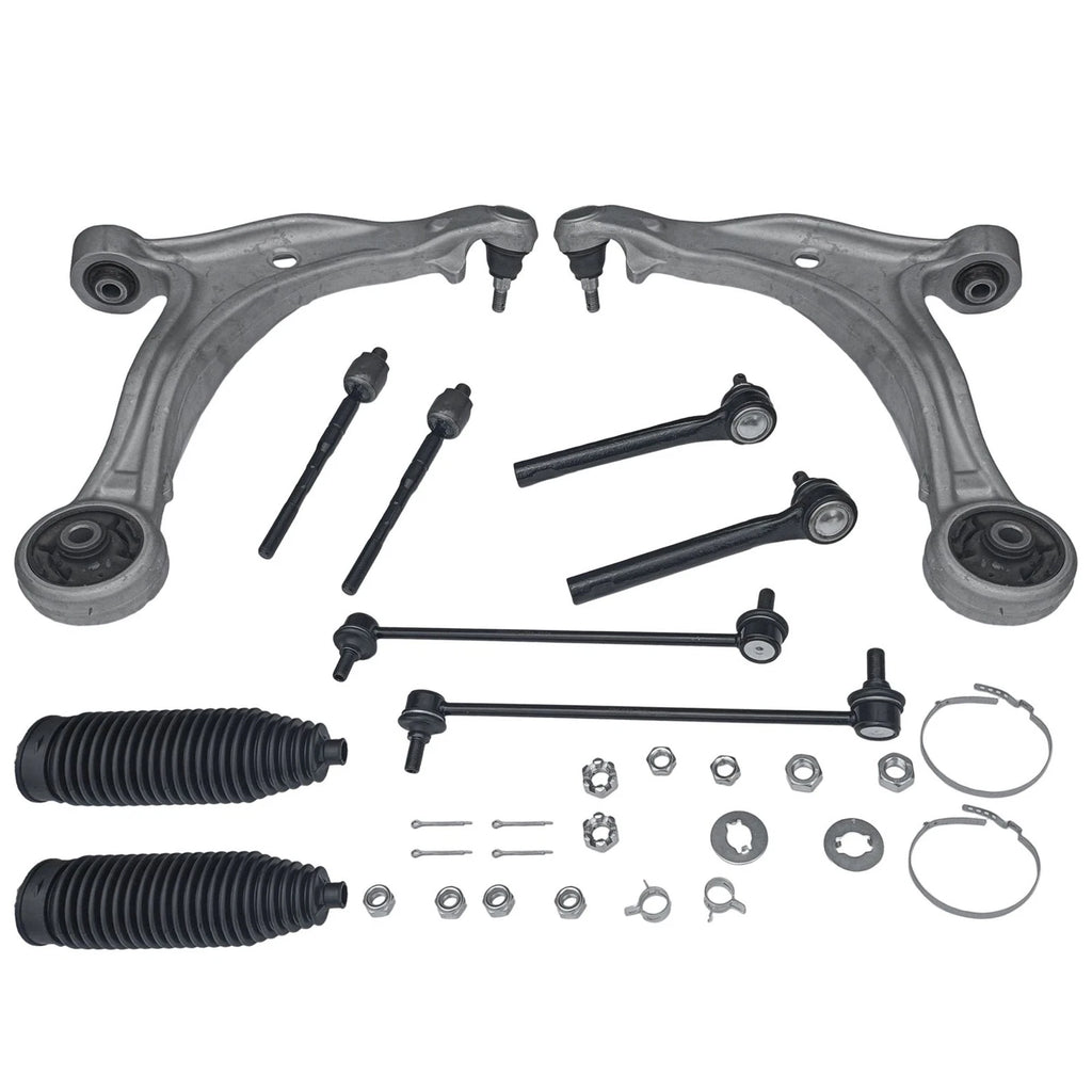 10PC Front Lower Control Arms Sway Bar Tie Rods for Honda Odyssey (2005–2010)