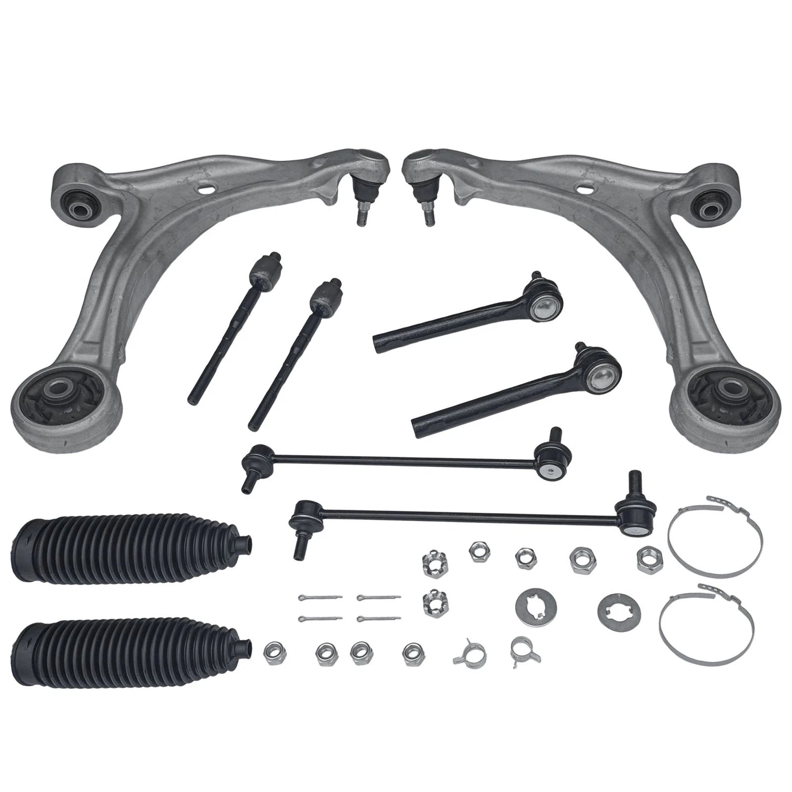 10PC Front Lower Control Arms Sway Bar Tie Rods for Honda Odyssey (2005–2010)