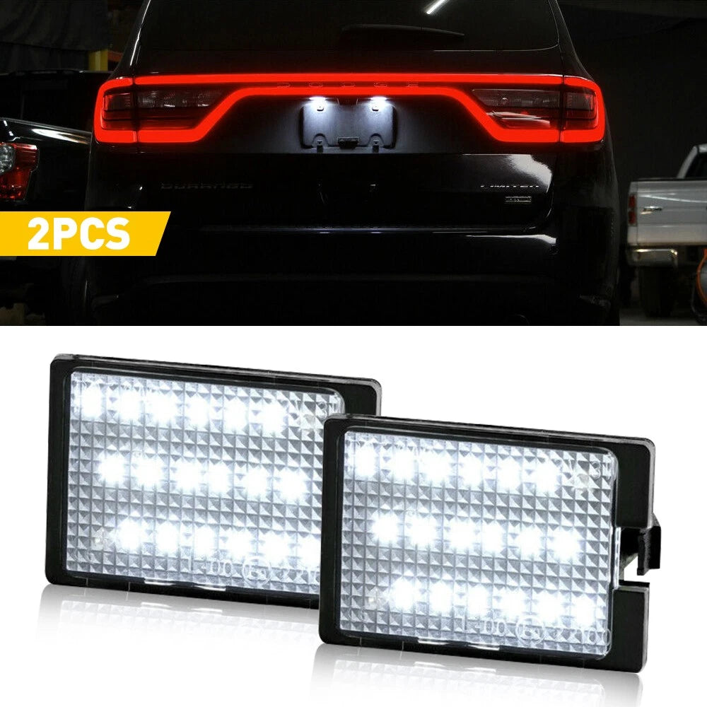 LED Rear License Plate Lights Pair for Dodge Durango (2014–2020)