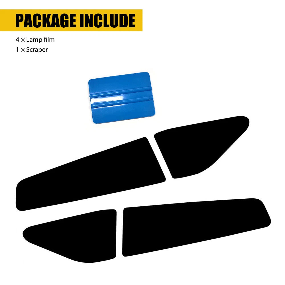 Smoked Headlight Tint Overlay for Dodge Charger (2015–2021)