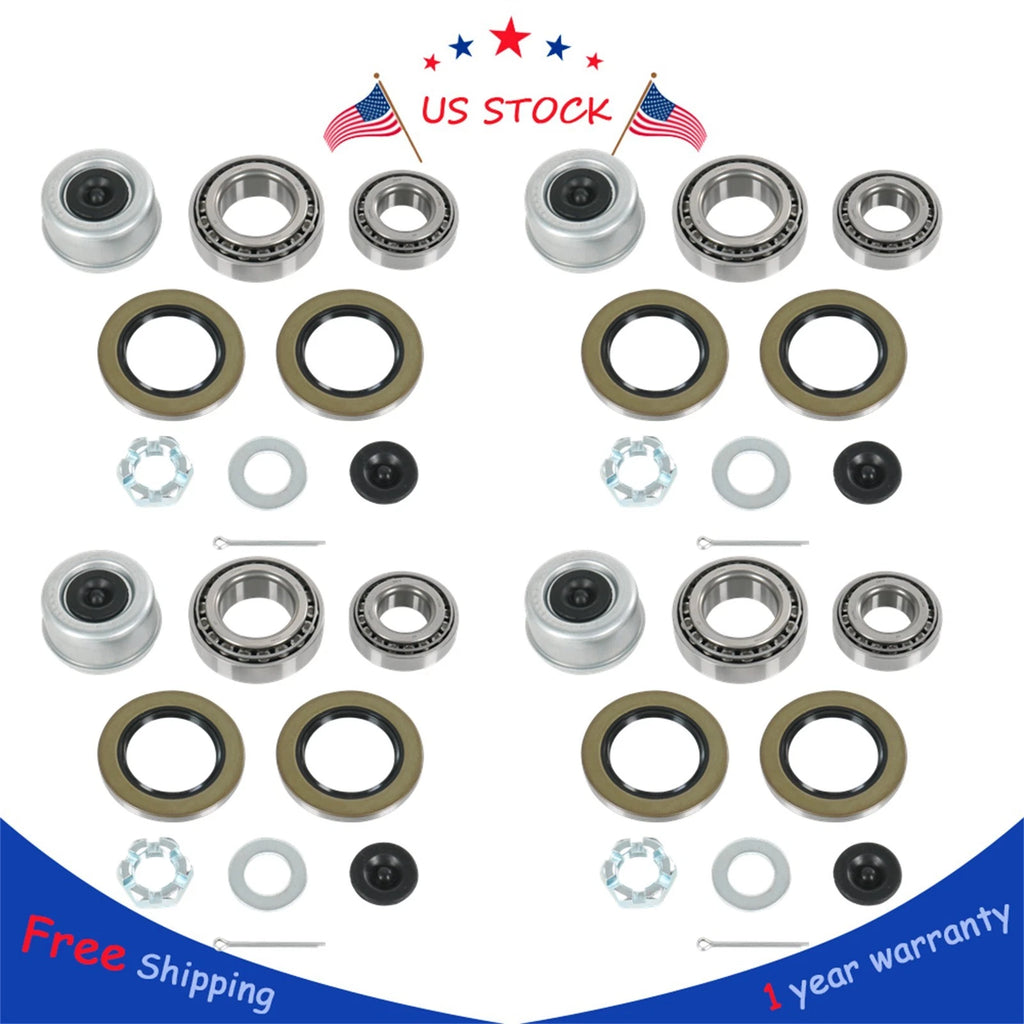 Set of 4 Boat Trailer Hub Wheel Bearings for 5200-7000lb Axles