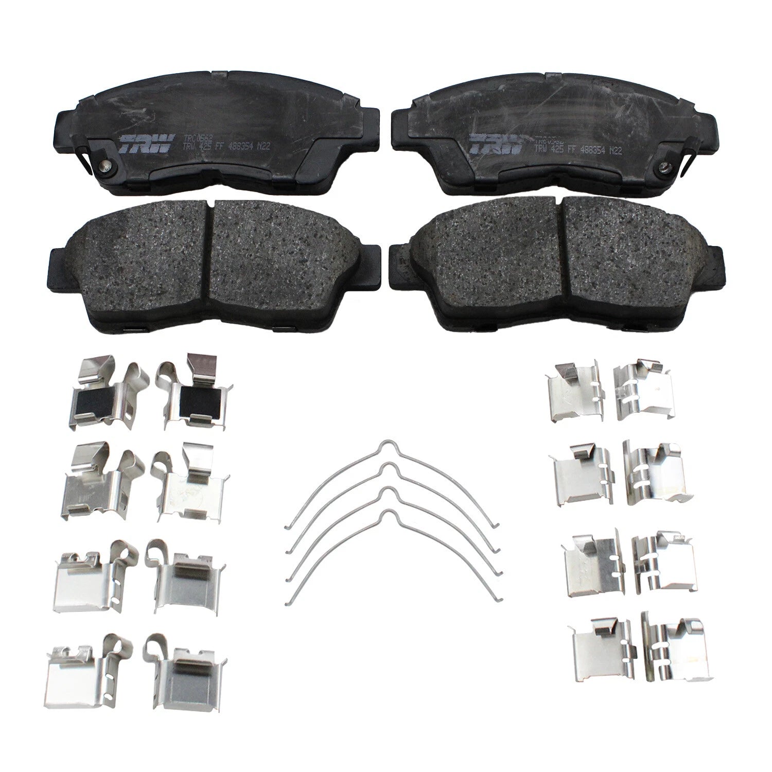 TRW Pro Front Ceramic Brake Pads with Clips for Toyota ES300 Camry (1992–2006)