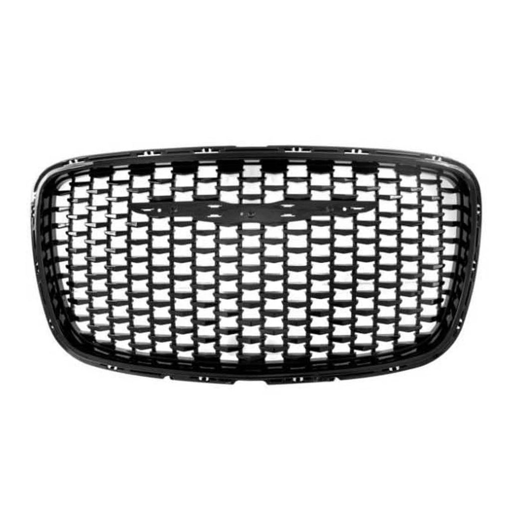 Replacement Black Gloss ABS Plastic Grille For 2015-2021 Chrysler 300