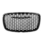 Replacement Black Gloss ABS Plastic Grille For 2015-2021 Chrysler 300