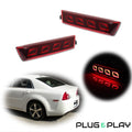 Set of 2 Red LED Rear Bumper Side Marker Lights for Chevy Malibu