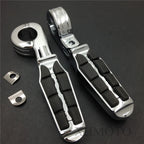 1 1/2" Highway Tombstone Offset Mount P Clamp Foot Peg for Harley Sportster
