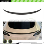 Carbon Fiber Rear Trunk Lid Spoiler Wing for Tesla Model 3 (2017–2023)