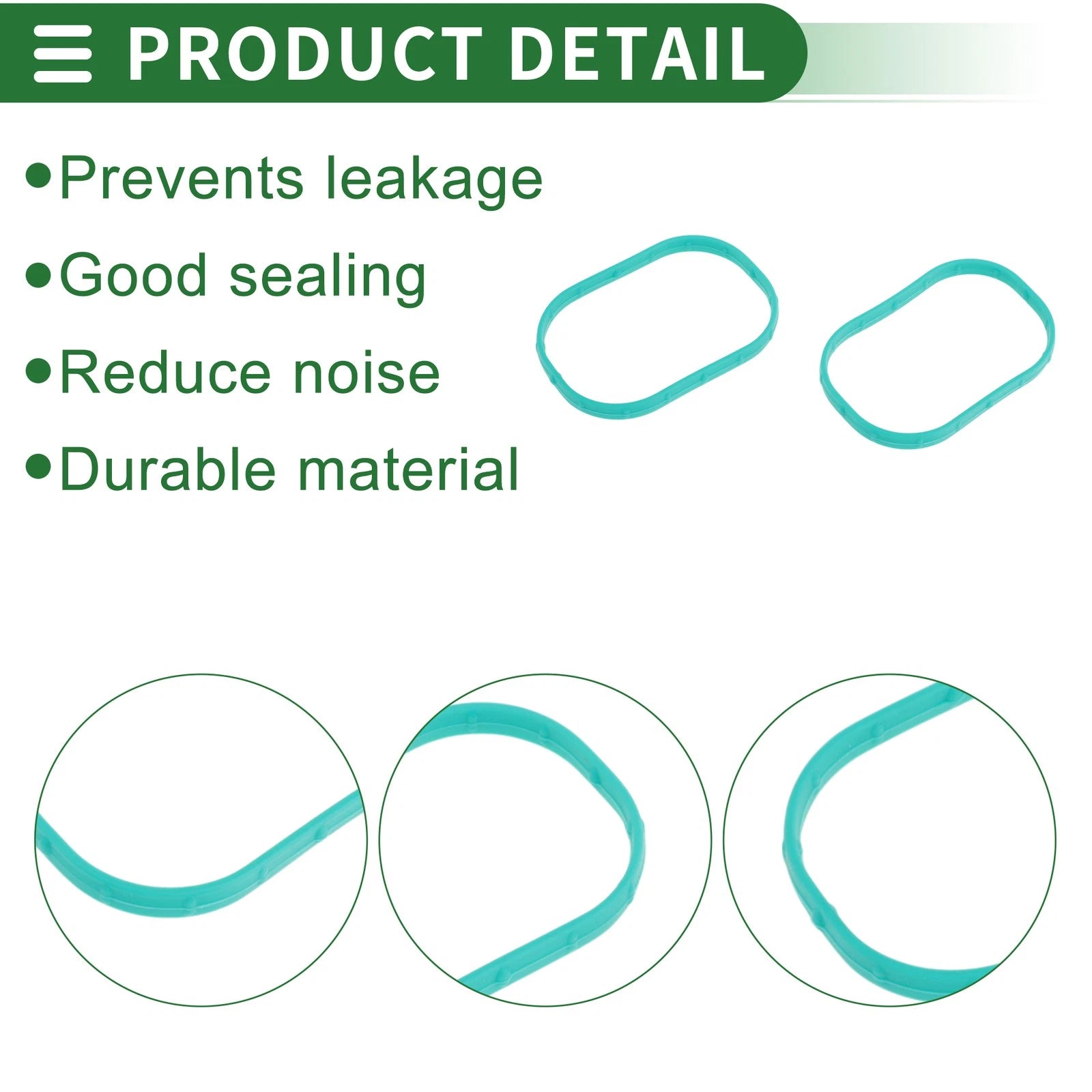 Set of 4 Engine Intake Manifold Gaskets for Ford Focus (2010–2020) No.CM5E9439AA